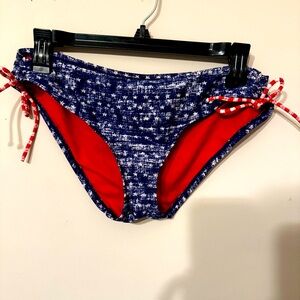 Mossimo | Patriotic Stars and Stripes Swimsuit Bottoms | Size Medium